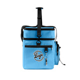 Portable Double Layer Cooler Bag - Waterproof Insulated Picnic Tote for Camping & Family Outings Blue Black