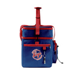 Custom Blue Red All-Over Print Double Layer Insulated Cooler Bag - Waterproof 600D Oxford Picnic Tote for Team Events & Outdoor BBQ