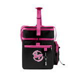 Portable Double Layer Cooler Bag - Waterproof Insulated Picnic Tote for Camping & Family Outings Black Pink