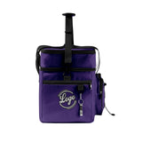 Custom Purple Black All-Over Print Double Layer Insulated Cooler Bag - Waterproof 600D Oxford Picnic Tote for Team Events & Outdoor BBQ