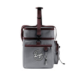 Custom Grey Brown All-Over Print Double Layer Insulated Cooler Bag - Waterproof 600D Oxford Picnic Tote for Team Events & Outdoor BBQ