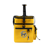 Custom Yellow Black All-Over Print Double Layer Insulated Cooler Bag - Waterproof 600D Oxford Picnic Tote for Team Events & Outdoor BBQ