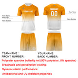 Custom Orange White Uniform Jersey Kids Adults Personalized Set Jersey Shirt