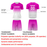 Custom Rose Red White Uniform Jersey Kids Adults Personalized Set Jersey Shirt