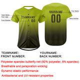 Custom Green Dark Green Baseball Jersey Personalized Gradient Team Uniforms Shirt with Name Number