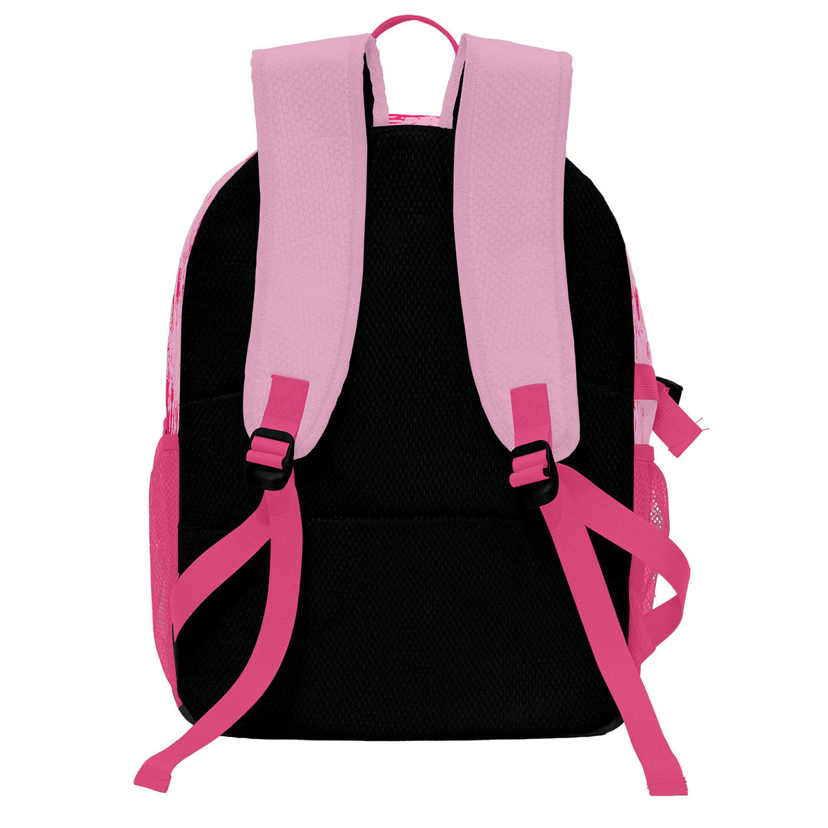 Custom Pink Rose Pink White Basketball Soccer Backpack Personalized Player Names Numbers Team Logo #BB-0919-0029