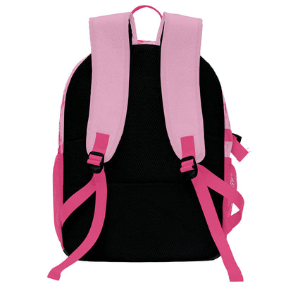 Custom Pink Rose Pink White Basketball Soccer Backpack Personalized Player Names Numbers Team Logo #BB-0919-0029