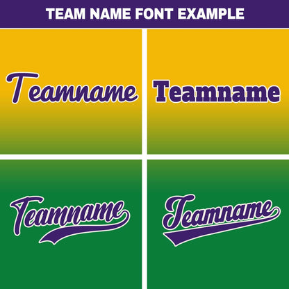 Custom Yellow Green Hip Hop Baseball Jersey Stitched Printed - Personalized Name Number Shirts #BB-0919-0095