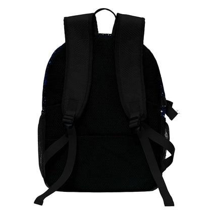 Custom Black Basketball Soccer Backpack Personalized Player Names - Numbers & Team Logo #150-BP-0914-0005