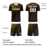 Custom Yellow Silver Uniform Jersey Kids Adults Personalized Set Jersey Shirt