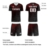 Custom Red Silver Uniform Jersey Kids Adults Personalized Set Jersey Shirt