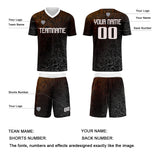 Custom Brown Silver Uniform Jersey Kids Adults Personalized Set Jersey Shirt
