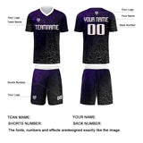 Custom Purple Silver Uniform Jersey Kids Adults Personalized Set Jersey Shirt