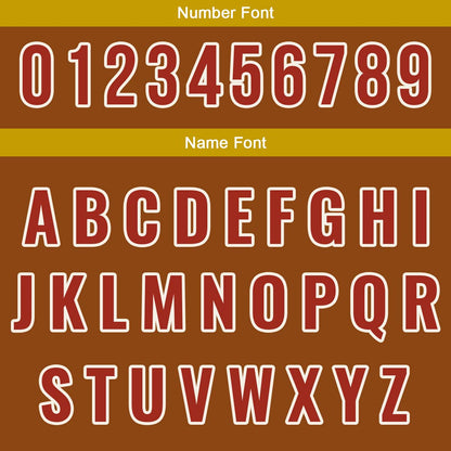Custom Brown Off White Hip Hop Baseball Jersey Stitched Printed - Personalized Name Number Shirts #BB-0919-0045