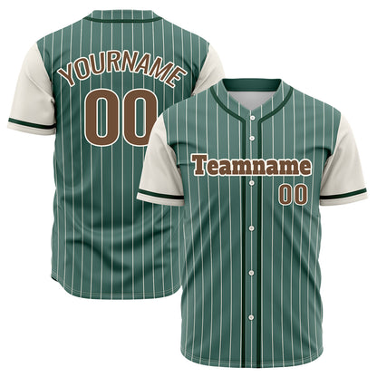 Custom Green Off White Hip Hop Baseball Jersey Stitched Printed - Personalized Name Number Shirts #BB-0919-0064