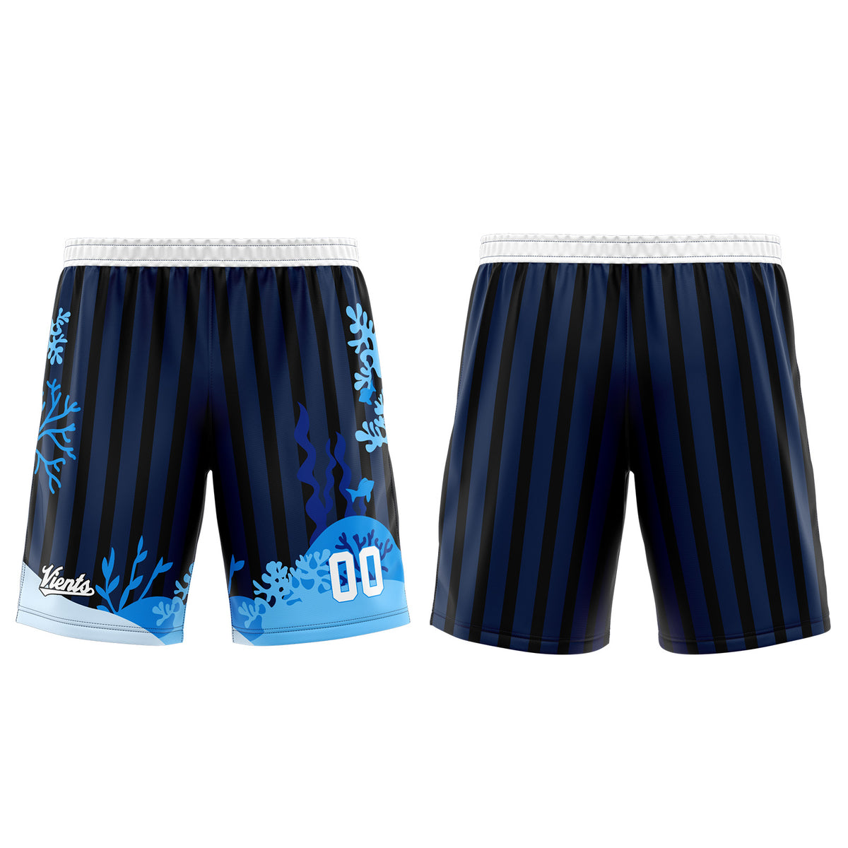Custom Light Blue White Dark Blue Wide Shoulder Basketball Jersey, Breathable Mesh Team Uniform for Adult & Yout