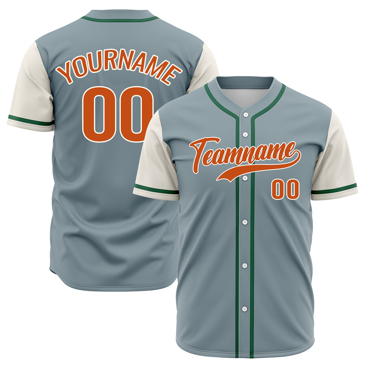 Custom Gray Off White Hip Hop Baseball Jersey Stitched Printed - Personalized Name Number Shirts #BB-0919-0061