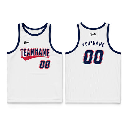 Custom Red Green Wide Shoulder Basketball Jersey, Breathable Mesh Team Uniform for Adult & Yout