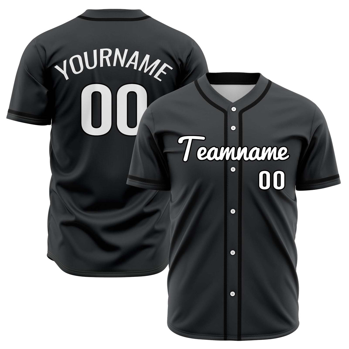Custom Black Hip Hop Baseball Jersey Stitched & Printed & Personalized Name Number Shirts
