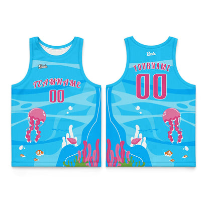 Custom Green Yellow Pink Purple Wide Shoulder Basketball Jersey, Breathable Mesh Team Uniform for Adult & Yout