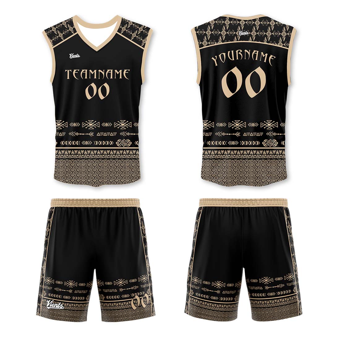 Custom Black Gold Thin Strap Basketball Jersey, Breathable Mesh Training Uniform for Adults & Youth