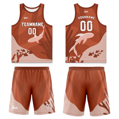 Custom Blue Orange Wide Shoulder Basketball Jersey, Breathable Mesh Team Uniform for Adult & Yout