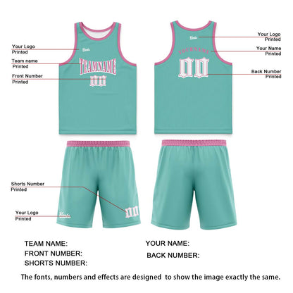 Custom Aqua Blue Wide Shoulder Basketball Jersey, Breathable Mesh Team Uniform for Adult & Yout