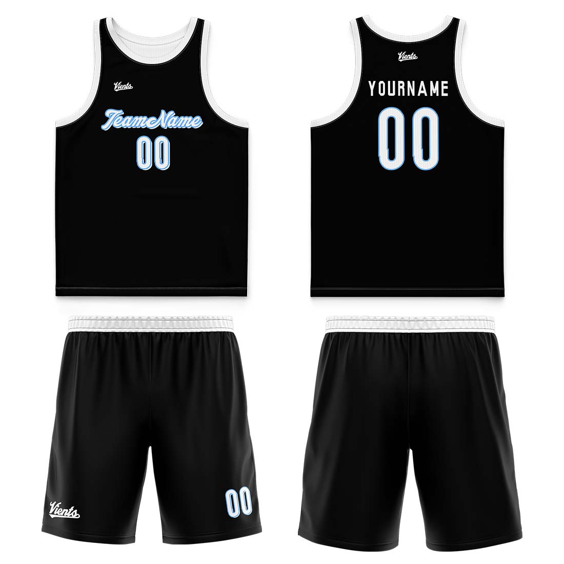 Custom Aqua Blue Black Wide Shoulder Basketball Jersey, Breathable Mesh Team Uniform for Adult & Yout