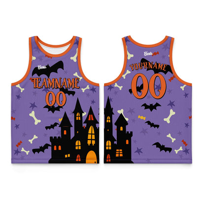 Custom Pinkish Purple Wide Shoulder Basketball Jersey, Breathable Mesh Team Uniform for Adult & Yout