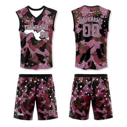 Custom Black Pink White Thin Strap Basketball Jersey, Breathable Mesh Training Uniform for Adults & Youth
