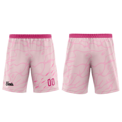 Custom Pink Wide Shoulder Basketball Jersey, Breathable Mesh Team Uniform for Adult & Yout