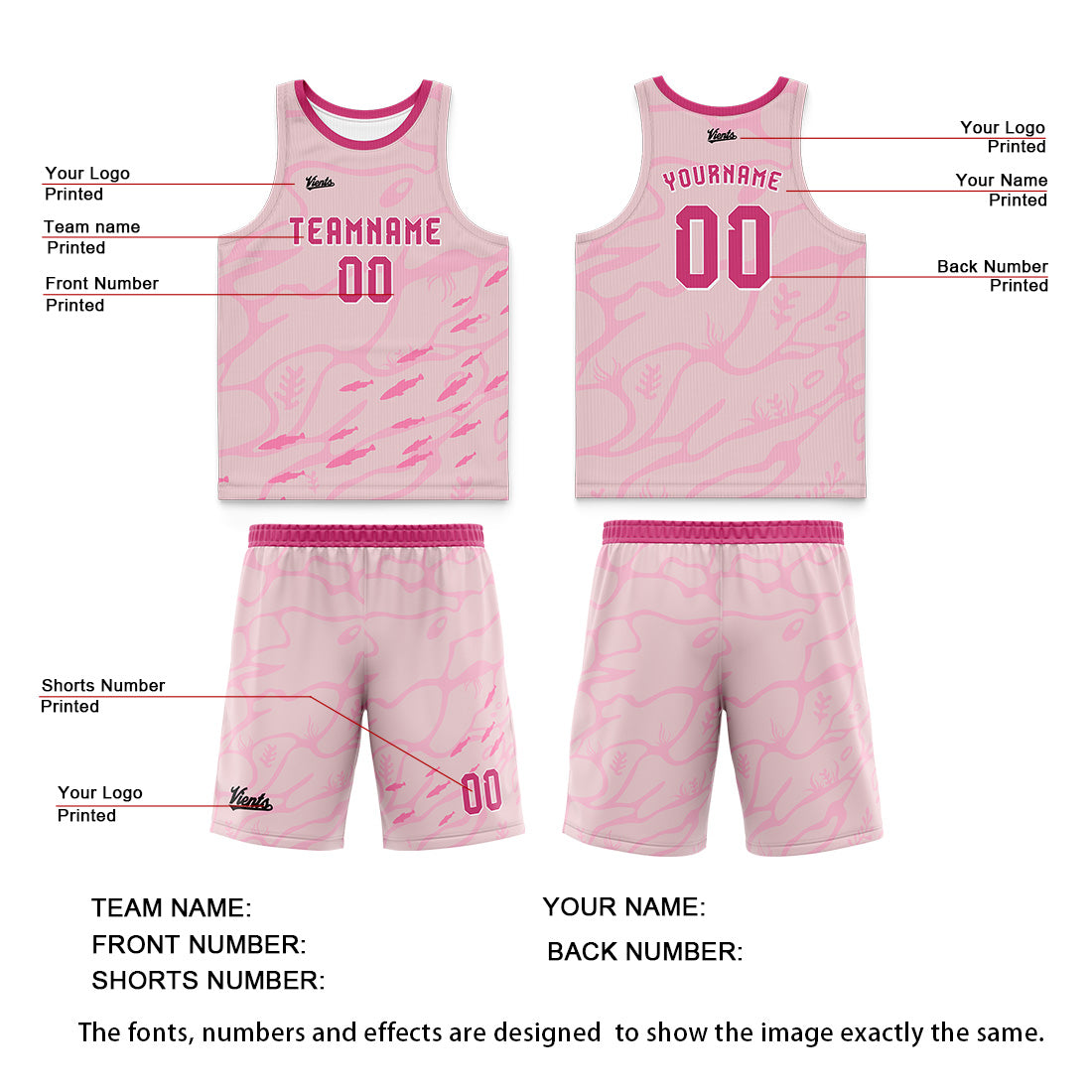 Custom Pink Wide Shoulder Basketball Jersey, Breathable Mesh Team Uniform for Adult & Yout