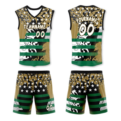 Custom Brownish Gold Thin Strap Basketball Jersey, Breathable Mesh Training Uniform for Adults & Youth
