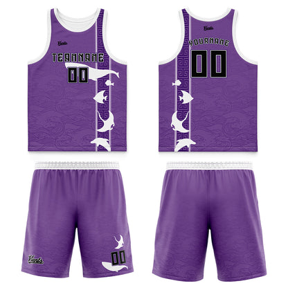 Custom Deep Purple Thin Strap Basketball Jersey - Breathable Mesh Training Uniform for Adults & Youth