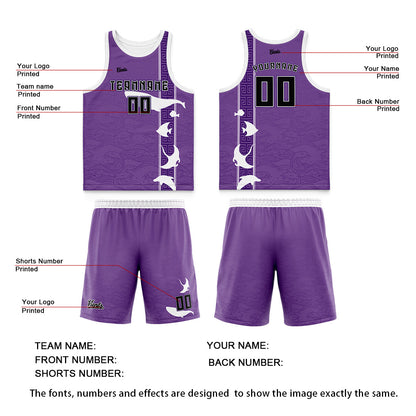 Custom Deep Purple Thin Strap Basketball Jersey - Breathable Mesh Training Uniform for Adults & Youth