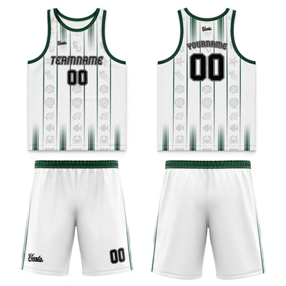 Custom Cream Color Light Orange Pale Green Wide Shoulder Basketball Jersey, Breathable Mesh Team Uniform for Adult & Yout