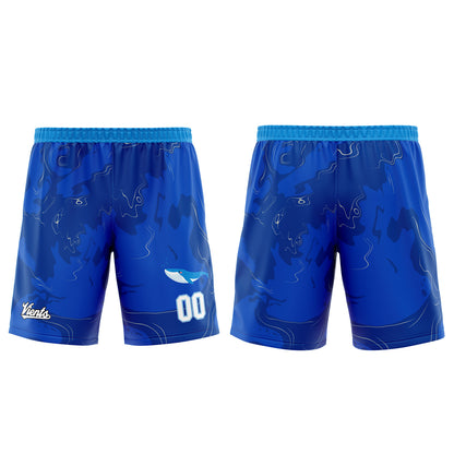 Custom Blue Wide Shoulder Basketball Jersey, Breathable Mesh Team Uniform for Adult & Yout