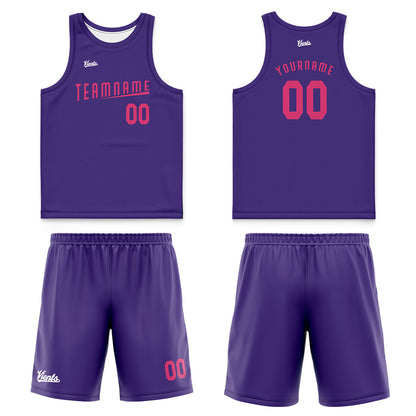 Custom Pink Green Wide Shoulder Basketball Jersey, Breathable Mesh Team Uniform for Adult & Yout