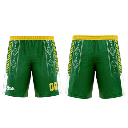 Custom Green Yellow Thin Strap Basketball Jersey - Breathable Mesh Training Uniform for Adults & Youth