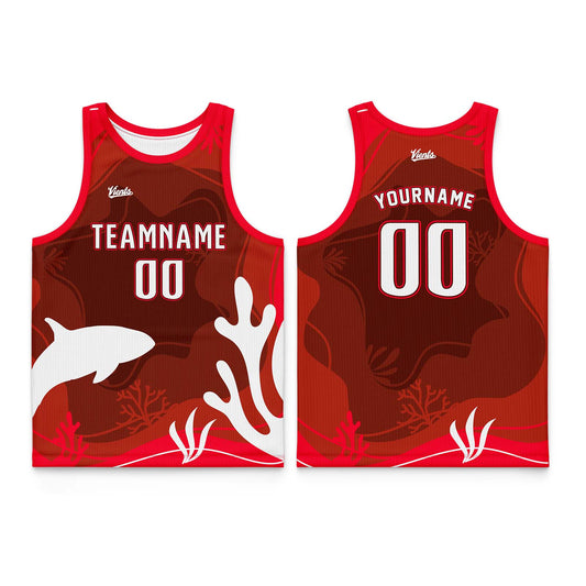 Custom Brick Red Red Thin Strap Basketball Jersey - Breathable Mesh Training Uniform for Adults & Youth