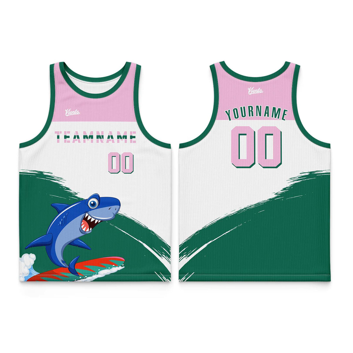 Custom Orange Green Wide Shoulder Basketball Jersey, Breathable Mesh Team Uniform for Adult & Yout