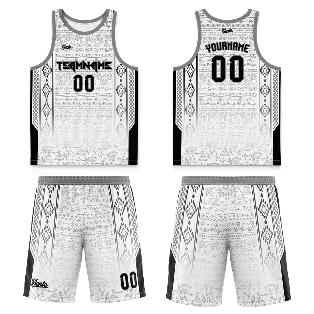 Custom Black Gray Wide Shoulder Basketball Jersey, Breathable Mesh Team Uniform for Adult & Yout