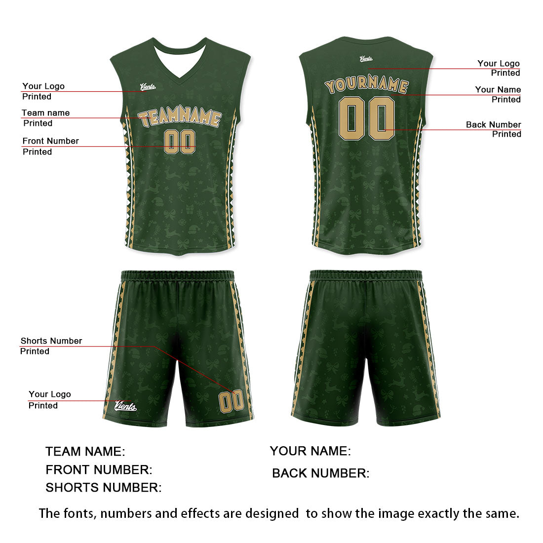 Custom Green Gold Wide Shoulder Basketball Jersey - Breathable Mesh Team Uniform for Adult & Yout
