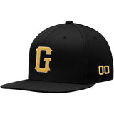 custom authentic hat black-yellow-white