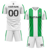 custom soccer set jersey kids adults personalized soccer green