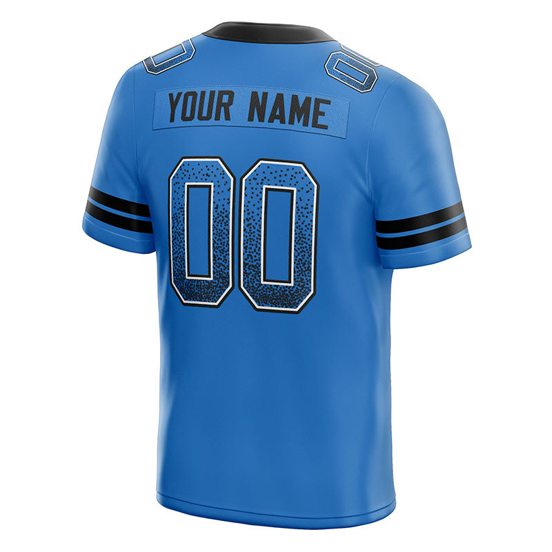 custom authentic drift fashion football jersey black-light blue mesh