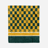 custom ultra-soft micro fleece blanket green-yellow