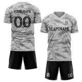 custom soccer uniform jersey kids adults personalized set jersey shirt gray