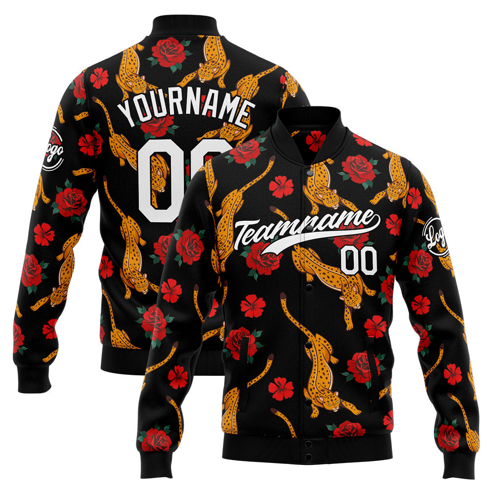 Personalized Custom Men's Jacket Customize Your Team Name, Logo, and Number
