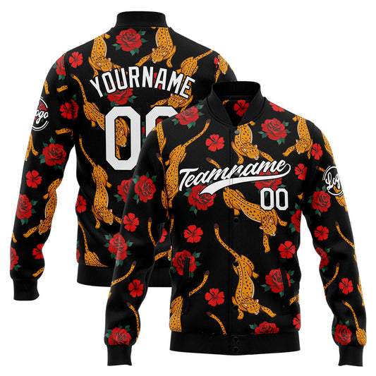 Personalized Custom Men's Jacket Customize Your Team Name, Logo, and Number